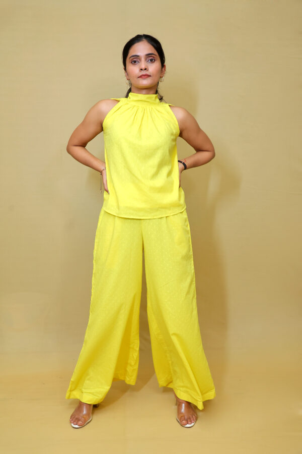 Halter Neck Yellow Coord - Image 2