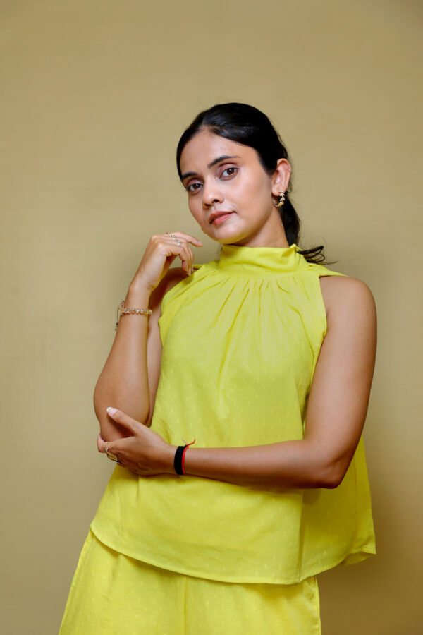 Halter Neck Yellow Coord - Image 3