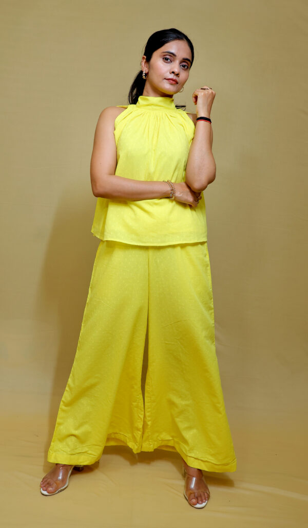Halter Neck Yellow Coord